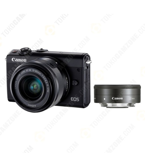 Canon EOS M100 Kit 15-45mm f/3.5-6.3 IS STM + 22mm f/2.0 STM